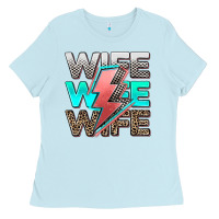 Baby Blue racing wife wife wife Ladies Tee - AdoDesignShop
