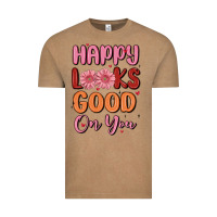 Vintage Coffee happy looks good on you Vintage Tee - MaliasSmallBusiness