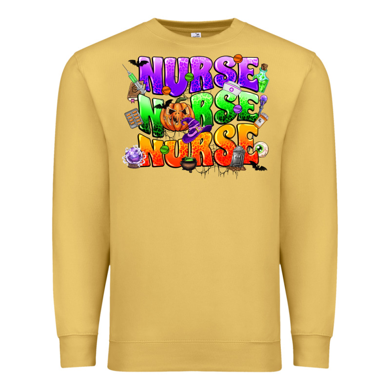 Nurse Nurse Nurse Halloween Premium Sweatshirt by CowGirlArtShop | Teevron