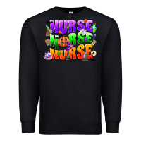Black nurse nurse nurse halloween Premium Sweatshirt - CowGirlArtShop