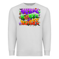 Dove Grey nurse nurse nurse halloween Premium Sweatshirt - CowGirlArtShop