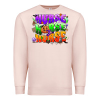 Pale Pink nurse nurse nurse halloween Premium Sweatshirt - CowGirlArtShop