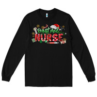 Black Registered Nurse Christmas Long Sleeve Tee - MaliasSmallBusiness