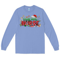 Colony Blue Registered Nurse Christmas Long Sleeve Tee - MaliasSmallBusiness