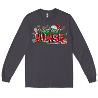Smoke Registered Nurse Christmas Long Sleeve Tee - MaliasSmallBusiness