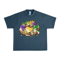 Midnight Navy mardi gras king cake Urban Heavy Tee - MaliasSmallBusiness