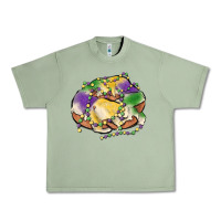 Oil Green mardi gras king cake Urban Heavy Tee - MaliasSmallBusiness