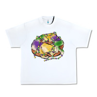 White mardi gras king cake Urban Heavy Tee - MaliasSmallBusiness