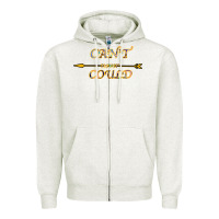 Oatmeal Heather Can't Never Could Zipper Hoodie - Bettercallsaul