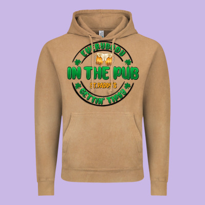 Everybody In The Pub Getting Tipsy Vintage Hoodie Designed By Maliassmallbusiness