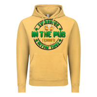 Vintage Mustard everybody in the pub getting tipsy Vintage Hoodie - MaliasSmallBusiness