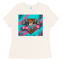 Bone racing pink Ladies Tee - AdoDesignShop