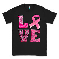 Black Breast Cancer love Classic Tee - NancyCooperArtShop