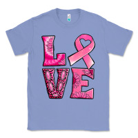 Colony Blue Breast Cancer love Classic Tee - NancyCooperArtShop