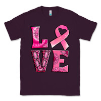 Plum Breast Cancer love Classic Tee - NancyCooperArtShop