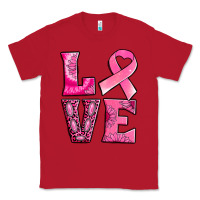 Red Breast Cancer love Classic Tee - NancyCooperArtShop