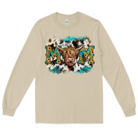 Mushroom highland cow mom Long Sleeve Tee - JahusDesignShop