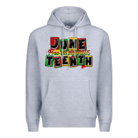 Heather Grey juneteenth freeish since 1865 Premium Hoodie - CowGirlArtShop