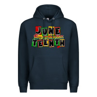 Navy juneteenth freeish since 1865 Premium Hoodie - CowGirlArtShop