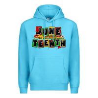 Ocean Blue juneteenth freeish since 1865 Premium Hoodie - CowGirlArtShop