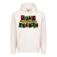 Pale Pink juneteenth freeish since 1865 Premium Hoodie - CowGirlArtShop