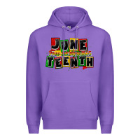 Purple juneteenth freeish since 1865 Premium Hoodie - CowGirlArtShop