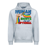 Heather Grey Human Rights Are Not Optional Urban Hoodie - BundleAndBundleShop