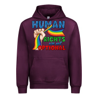 Mauve Wine Human Rights Are Not Optional Urban Hoodie - BundleAndBundleShop