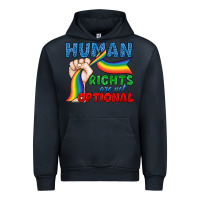 Navy Human Rights Are Not Optional Urban Hoodie - BundleAndBundleShop