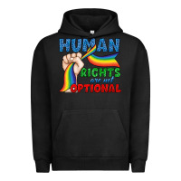 Pigment Black Human Rights Are Not Optional Urban Hoodie - BundleAndBundleShop