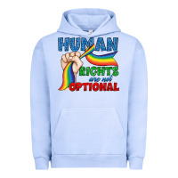 Pigment Grape Ice Human Rights Are Not Optional Urban Hoodie - BundleAndBundleShop