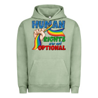 Pigment Oil Green Human Rights Are Not Optional Urban Hoodie - BundleAndBundleShop