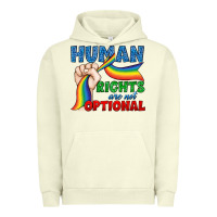 Pigment Pistachio Human Rights Are Not Optional Urban Hoodie - BundleAndBundleShop