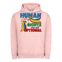 Pigment Salmon Human Rights Are Not Optional Urban Hoodie - BundleAndBundleShop