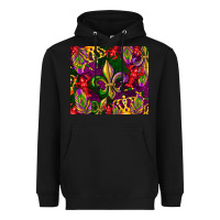 Black mardi gras Heavyweight Hoodie - CowGirlArtShop