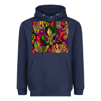Navy mardi gras Heavyweight Hoodie - CowGirlArtShop