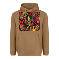Toasted Coconut mardi gras Heavyweight Hoodie - CowGirlArtShop