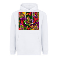 White mardi gras Heavyweight Hoodie - CowGirlArtShop