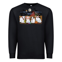 Black halloween pigs Premium Sweatshirt - CowGirlArtShop