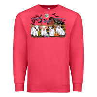 Cardinal halloween pigs Premium Sweatshirt - CowGirlArtShop