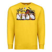 Lemon halloween pigs Premium Sweatshirt - CowGirlArtShop