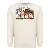 Sandshell halloween pigs Premium Sweatshirt - CowGirlArtShop