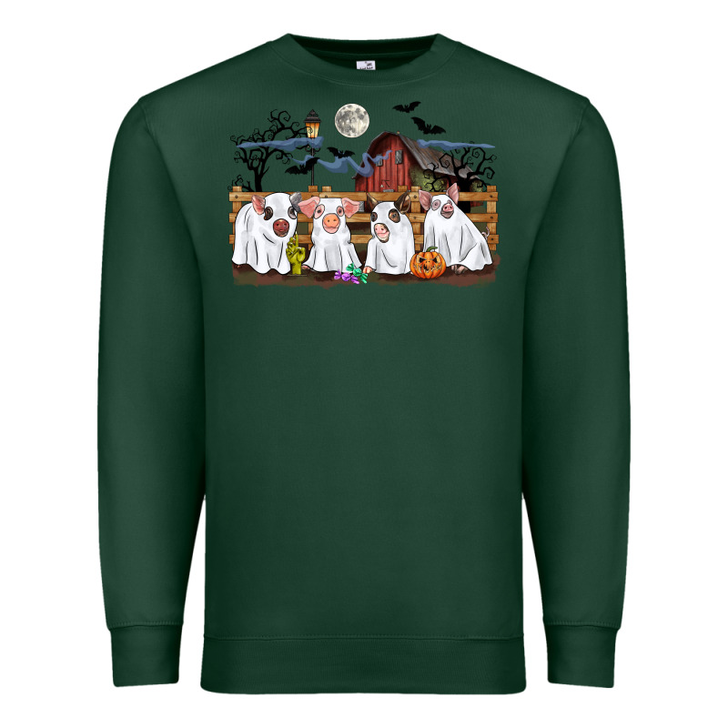 Halloween Pigs Premium Sweatshirt by CowGirlArtShop | Teevron