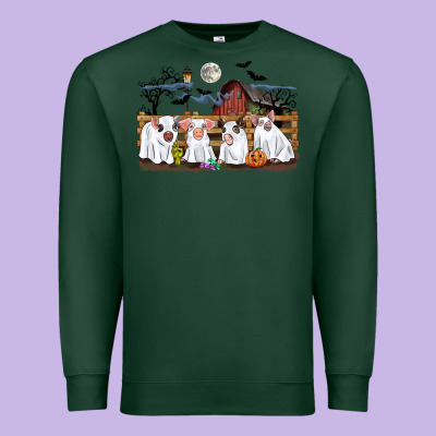 Halloween Pigs Premium Sweatshirt Designed By Cowgirlartshop