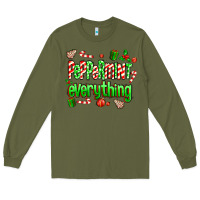 Army Green Peppermint Everything Long Sleeve Tee - MaliasSmallBusiness