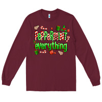 Burgundy Peppermint Everything Long Sleeve Tee - MaliasSmallBusiness
