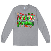 Heather Grey Peppermint Everything Long Sleeve Tee - MaliasSmallBusiness
