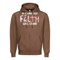 Chestnut Oceans Deep My Faith Will Stand Zipper Hoodie - Bettercallsaul
