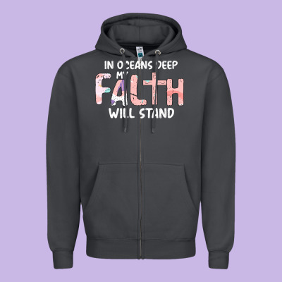 Oceans Deep My Faith Will Stand Zipper Hoodie Designed By Bettercallsaul