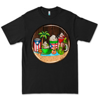 Black puerto rico coasters Premium Tee - AdoDesignShop